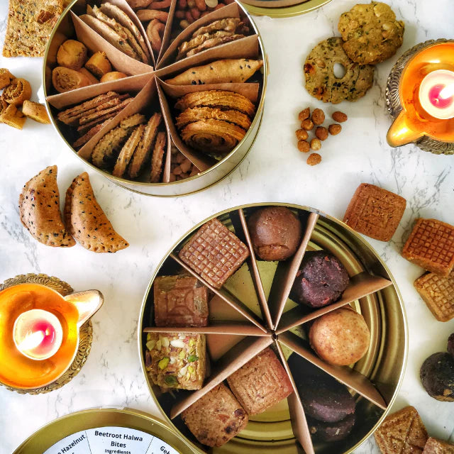 Diwali Sample Box - Snacks & Sweets 19 Varieties (850g)