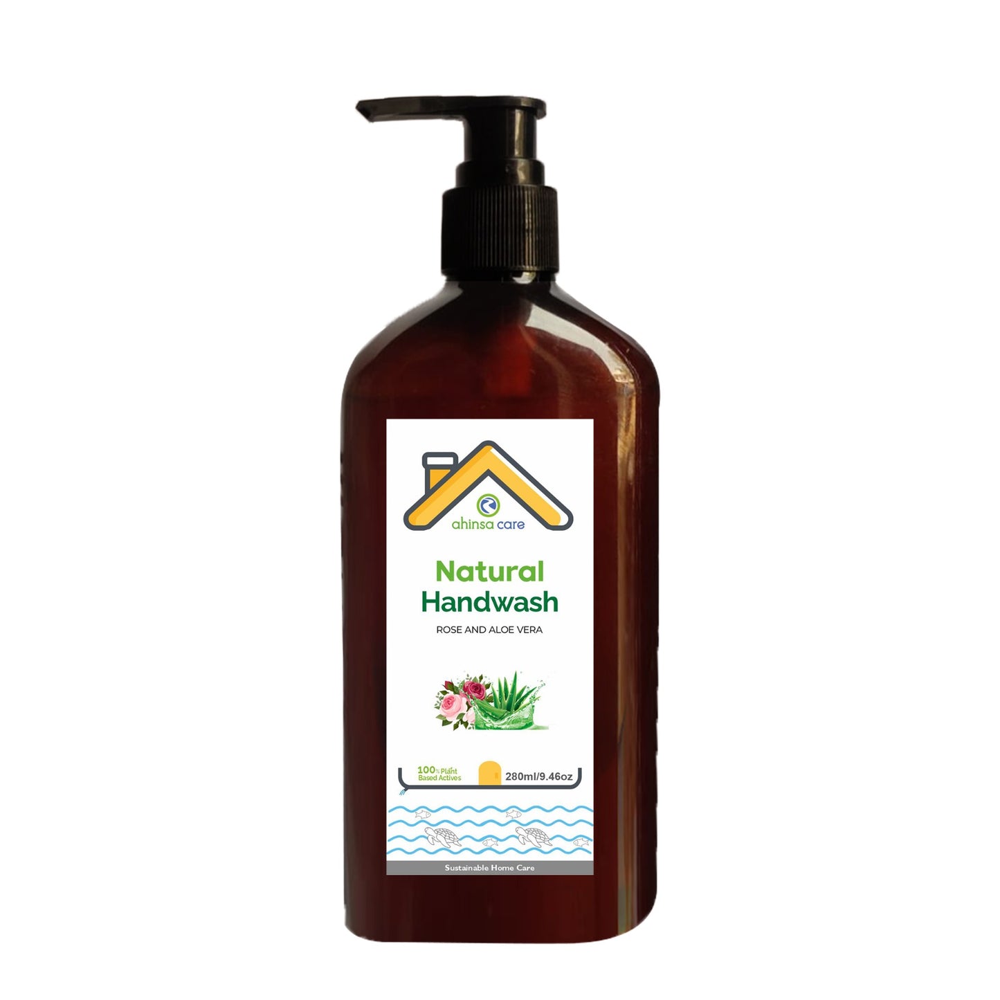 Natural Hand Wash - Rose And Aloe Vera 280ml