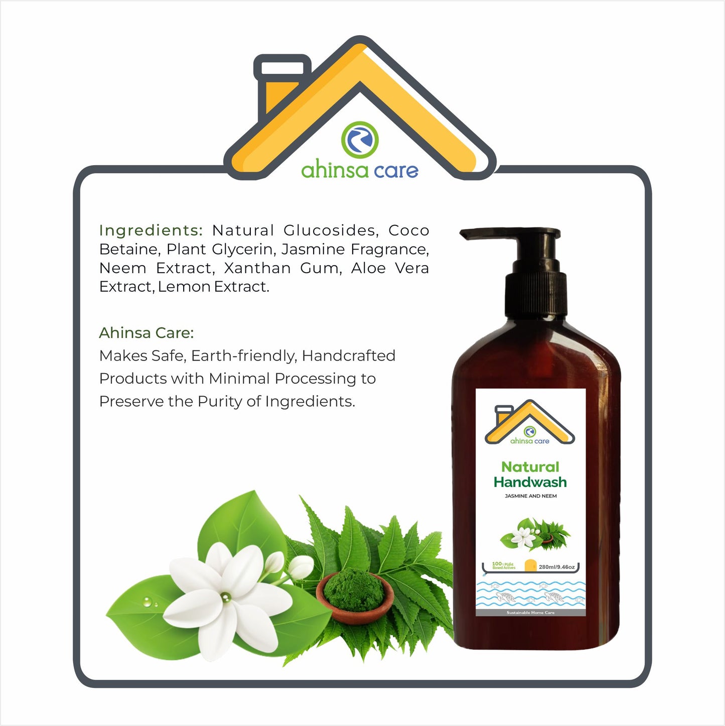 Natural handwash Jasmine 300ml