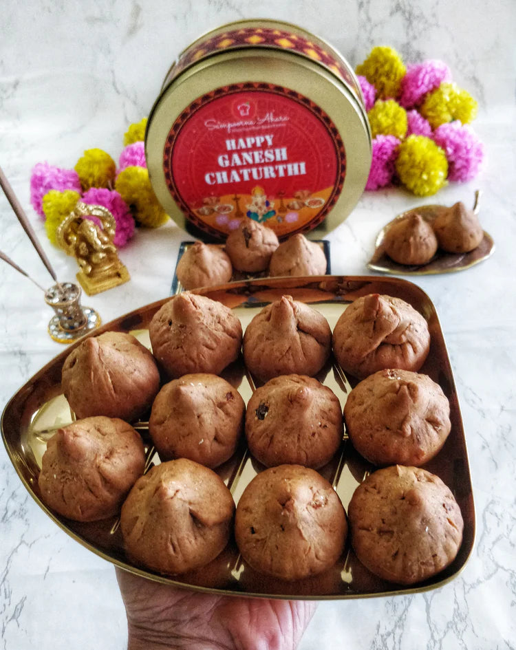 Date Sweetened Baked Modak Box | Ganesh Chaturthi Special