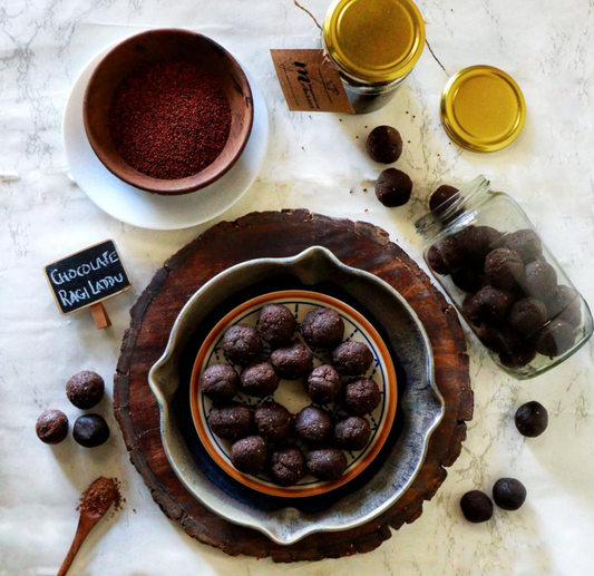 Chocolate Ragi Laddu for Strength and Gut Health | 25 Pcs | Sugar-free and Made with Peanut Butter