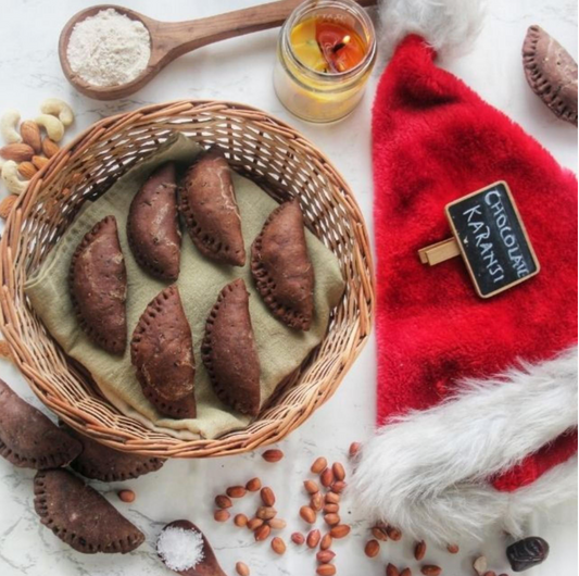 Chocolate Karanji | 18-20 Pcs | Baked, Plant-based & Sugar-free