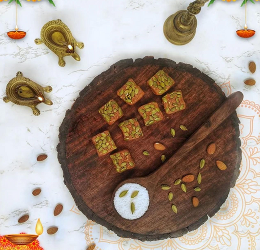 Pumpkin Seeds Barfi 200g | Made from Premium Dates, Pumpkin Seeds & Rose Petals