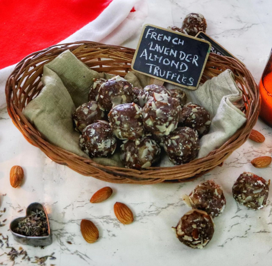French Lavender Almond Truffles | 10 Pcs | Sugar-free, Gluten free & Plant-based