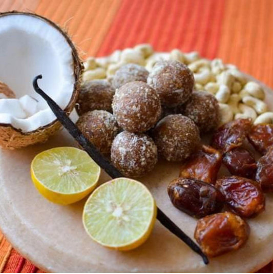 Fresh Lemon Coconut Pops | 25 Pcs | Sugar-free, Sweetened with Dates