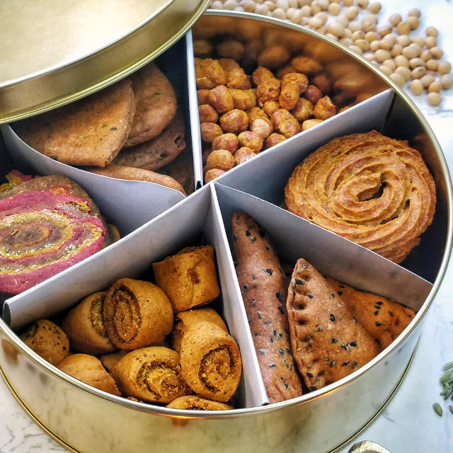 Diwali Sample Box - Snacks & Sweets 19 Varieties (850g)