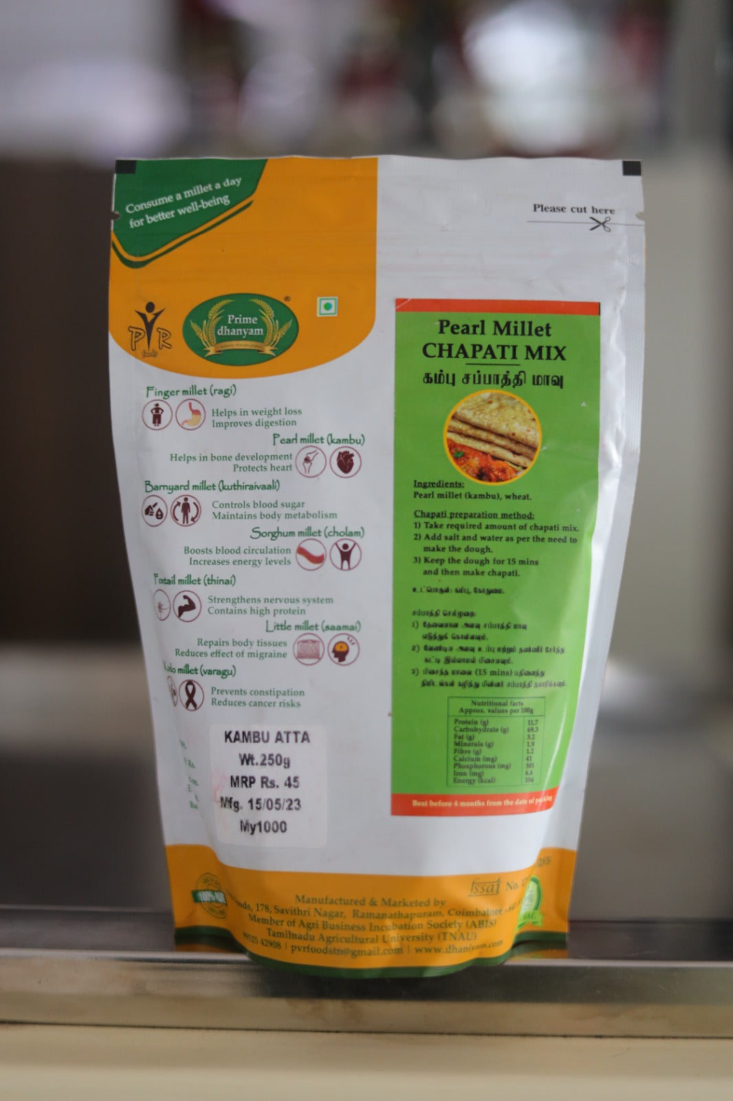 Pearl Millet Chapathi Mix