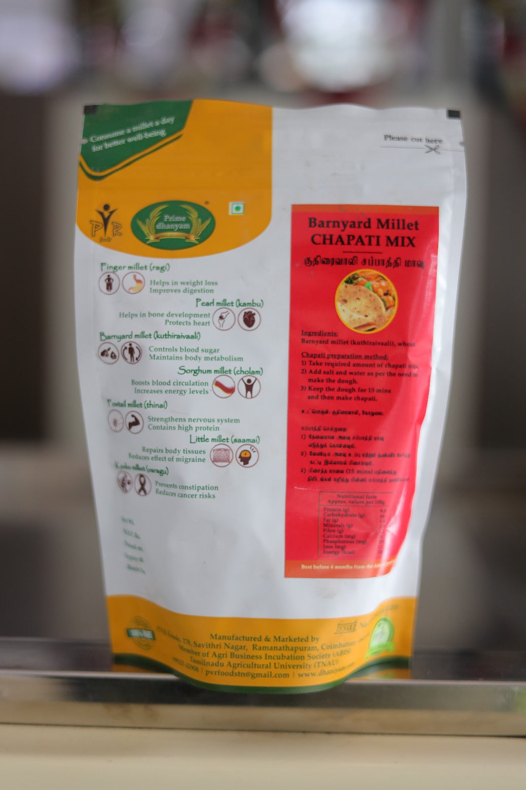 Barnyard millet chapathi Mix