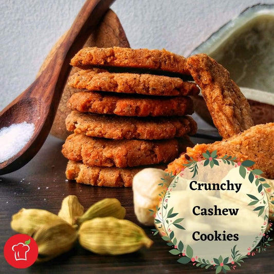 Cashew Butter Cookies | Gluten-free, Sugar-free, Wholegrain & Plant-based