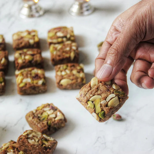 Diwali Special - Kaju and Pista Butter Cookies - 300g